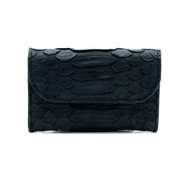 Black Snakeskin & Python Cardholder | Urban Story