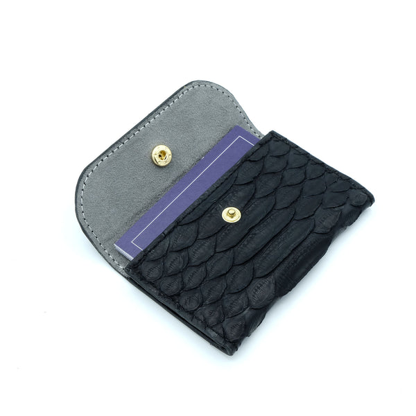 Black Snakeskin & Python Cardholder | Urban Story