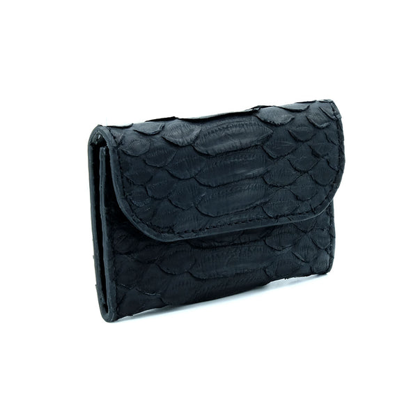 Black Snakeskin & Python Cardholder | Urban Story