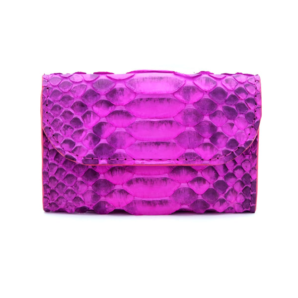 Pink Motif Snakeskin & Python Cardholder | Urban Story