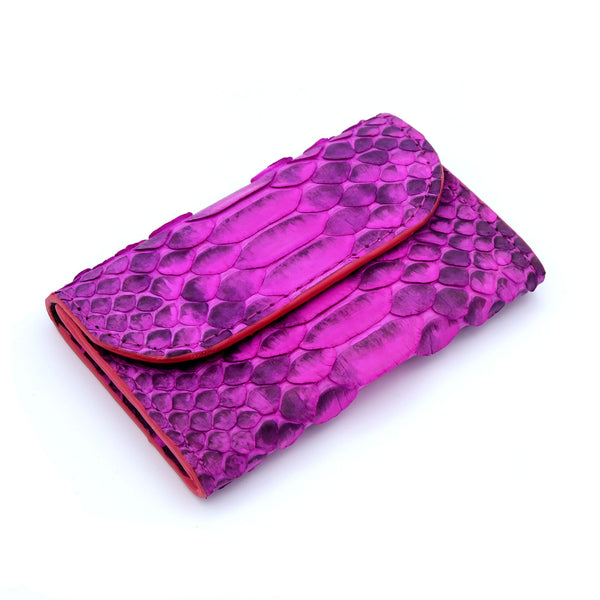 Pink Motif Snakeskin & Python Cardholder | Urban Story