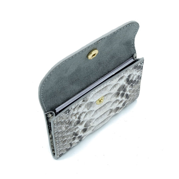 Snakeskin & Python Natural Motif Cardholder | Urban Story