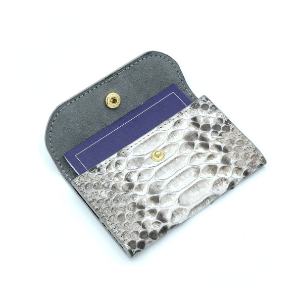 Snakeskin & Python Natural Motif Cardholder | Urban Story