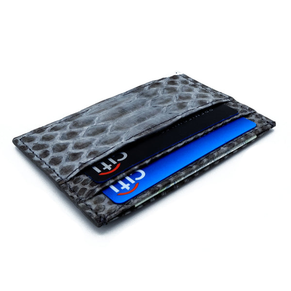 Snakeskin & Python Grey Motif 5-Slot Cardholder | Urban Story