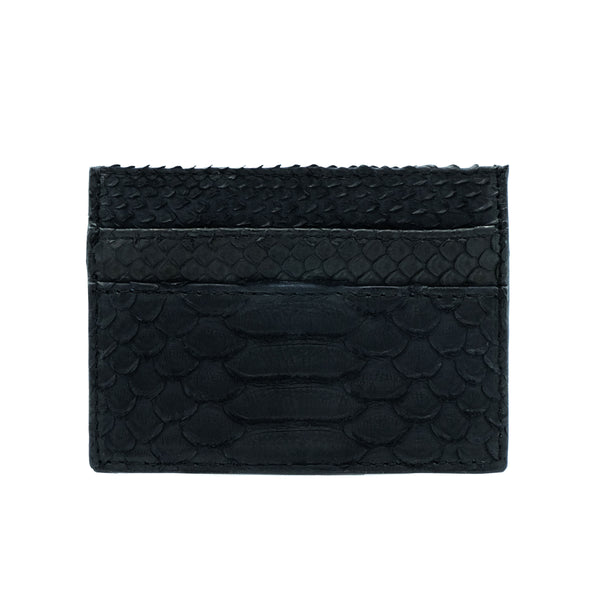 Snakeskin & Python Black 5-Slot Cardholder | Urban Story