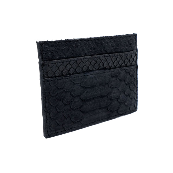 Snakeskin & Python Black 5-Slot Cardholder | Urban Story