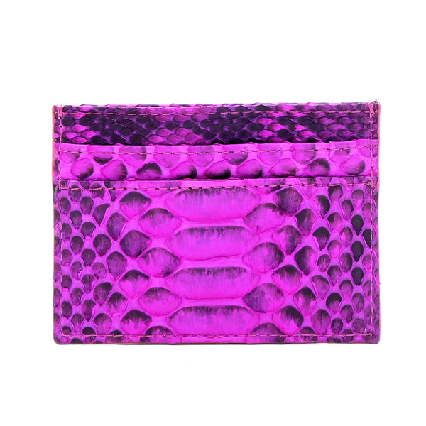 Snakeskin & Python Pink Motif 5-Slot Cardholder | Urban Story