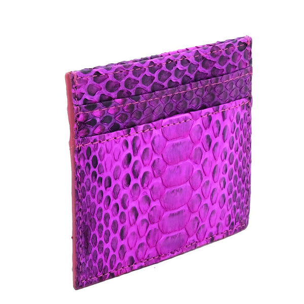 Snakeskin & Python Pink Motif 5-Slot Cardholder | Urban Story