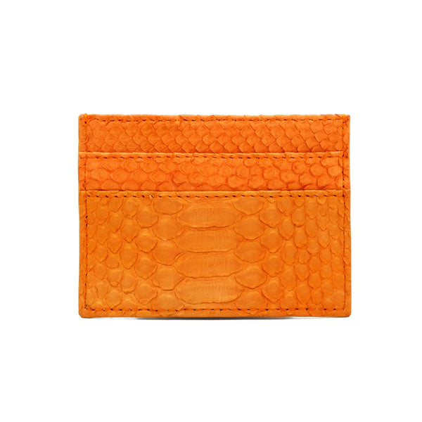 Snakeskin & Python Orange 5-Slot Cardholder | Urban Story