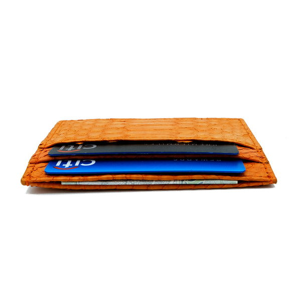 Snakeskin & Python Orange 5-Slot Cardholder | Urban Story