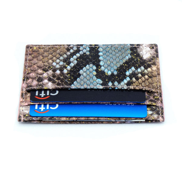 Snakeskin & Python Colorful 5-Slot Cardholder | Urban Story