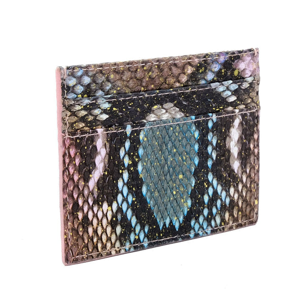 Snakeskin & Python Colorful 5-Slot Cardholder | Urban Story