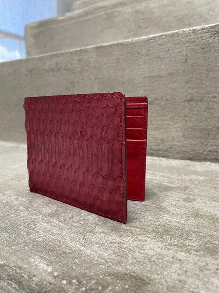Dusit Men's Dark Red Bi Fold Wallet