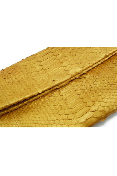 Mandalay Solid Gold Foldover Clutch