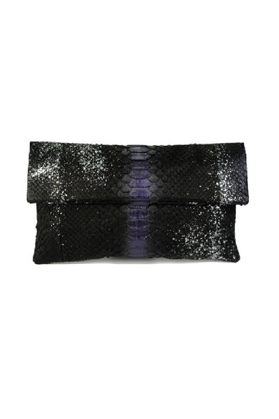 Mandalay Obsidian Foldover Clutch