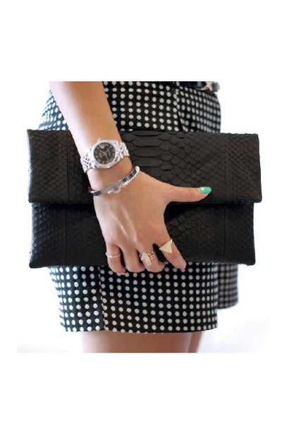 Mandalay Onyx Foldover Clutch