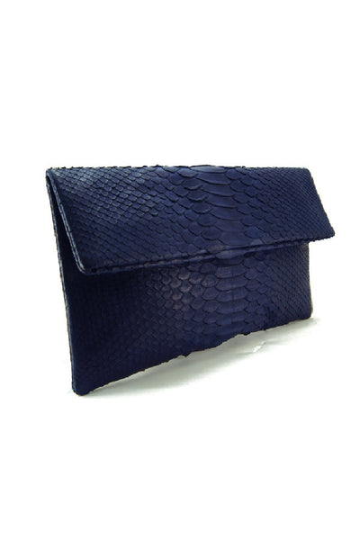 Mandalay Midnight Blue Foldover Clutch