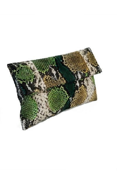Mandalay Forest Motif Foldover Clutch