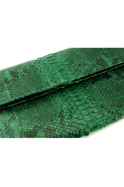 Mandalay Green Motif Foldover Clutch