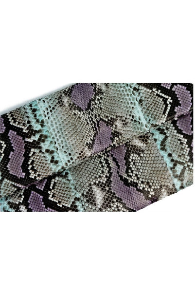 Mandalay Lilac Aqua Motif Foldover Clutch