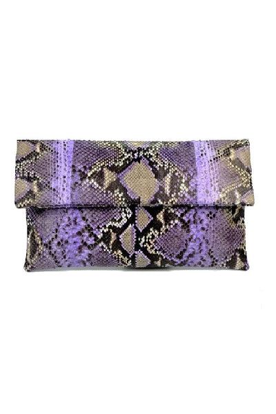 Mandalay Lilac Motif Foldover Clutch