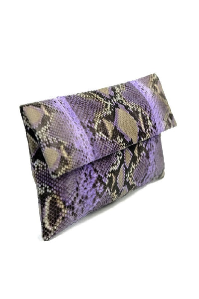 Mandalay Lilac Motif Foldover Clutch