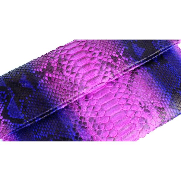 Mandalay Pink Purple Motif Foldover Clutch