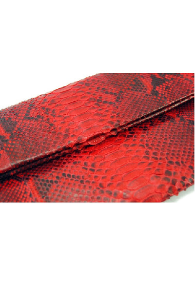 Mandalay Red Motif Foldover Clutch