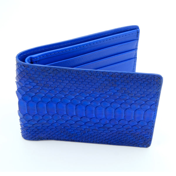 Dusit Men's Blue Motif Bi Fold Wallet