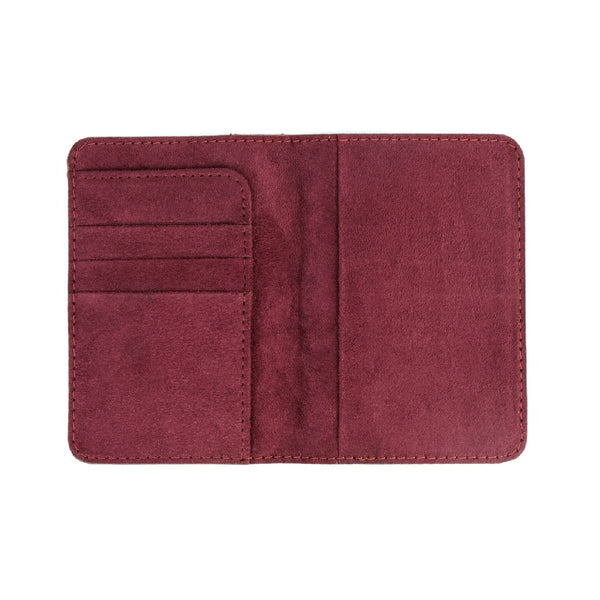 Rose Motif Python Passport Cover