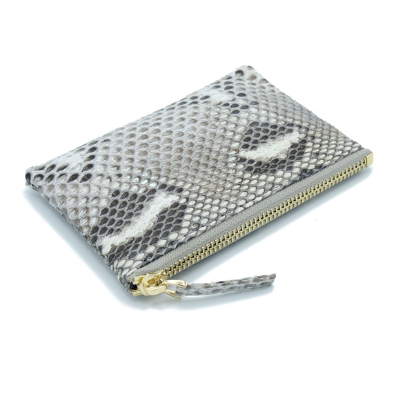 Snakeskin & Python Natural Motif Coin Purse or Zip Pouch | Urban Story