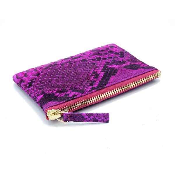 Snakeskin & Python Pink Motif Coin Purse or Zip Pouch | Urban Story