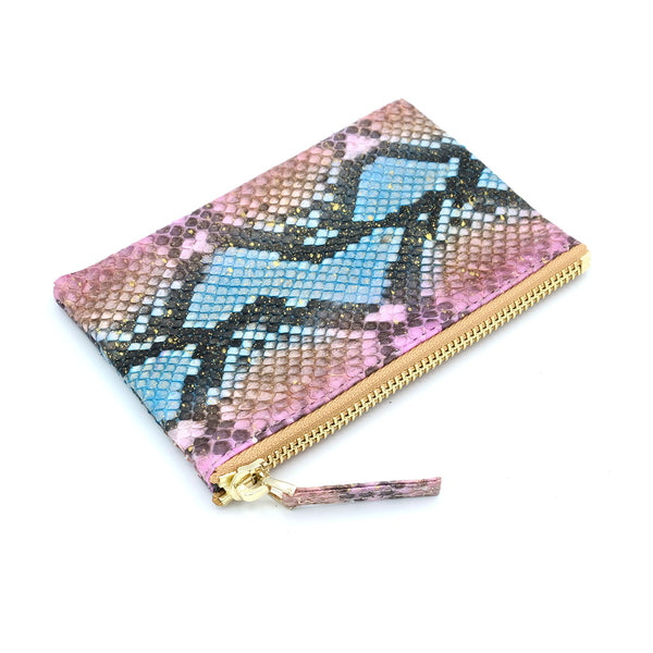 Snakeskin & Python Multicolor Coin Purse or Zip Pouch | Urban Story