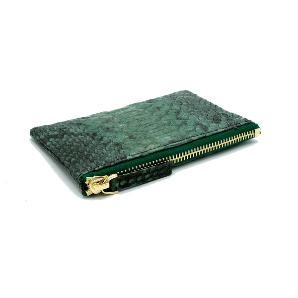 Snakeskin & Python Green Motif Coin Purse or Zip Pouch | Urban Story