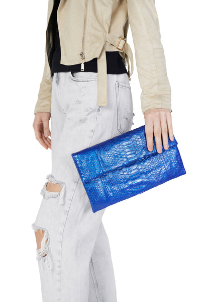 Mandalay Sapphire Foldover Clutch