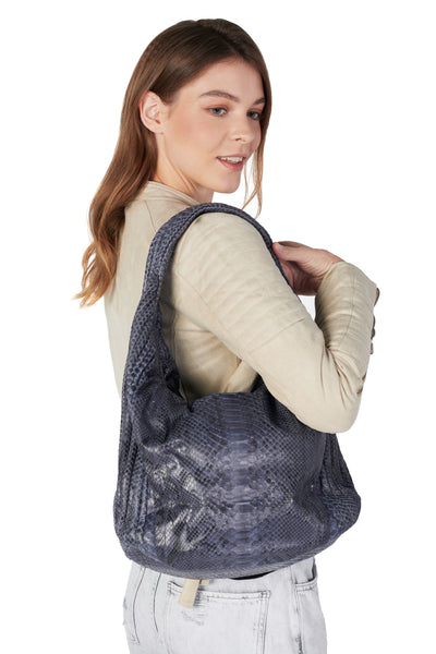 Paro Grey Motif Hobo bag