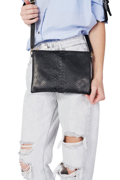 Kyushu Onyx Zipper Crossbody