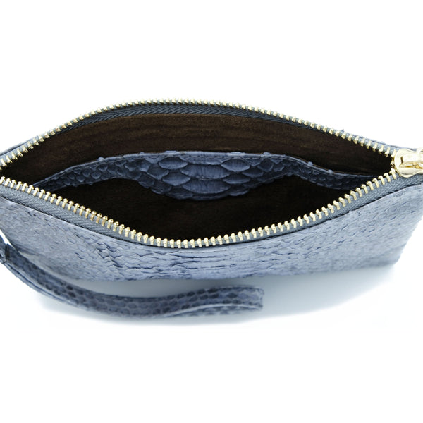 Snakeskin & Python Wristlet Pouch - Grey Motif | Urban Story