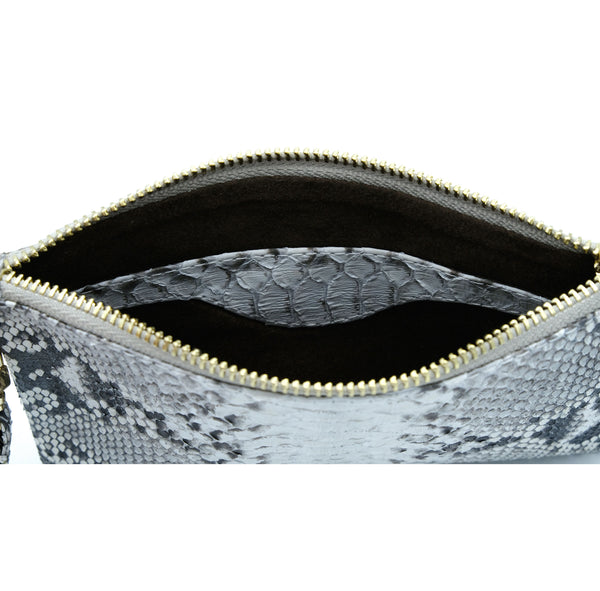 Snakeskin & Python Wristlet Pouch - Natural Motif | Urban Story