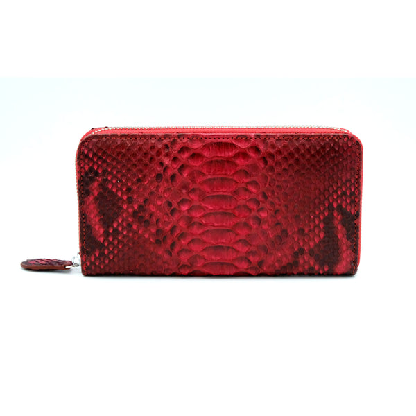 Silom Red Motif Women's Long Wallet