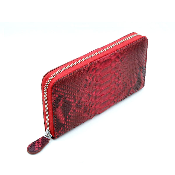 Silom Red Motif Women's Long Wallet