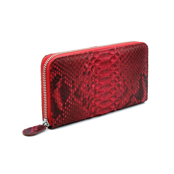 Silom Red Motif Women's Long Wallet