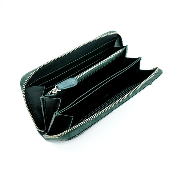 Silom Green Motif Women's Long Wallet
