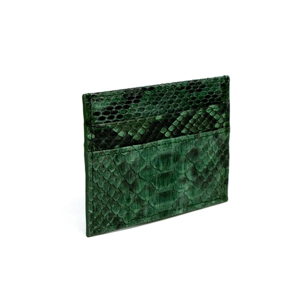 Snakeskin & Python Green Motif 5-Slot Cardholder | Urban Story