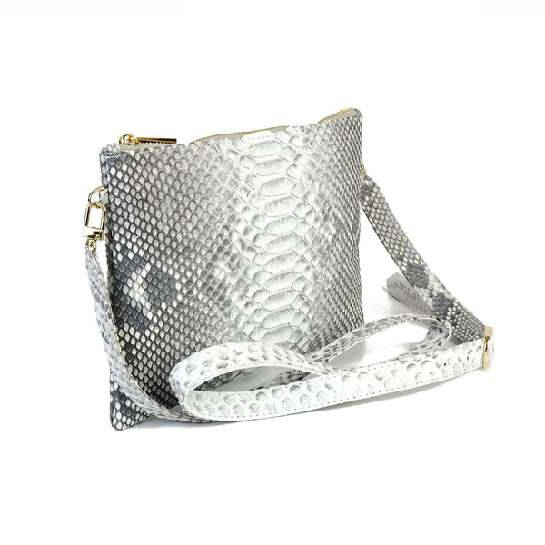 Snakeskin & Python Crossbody Sling bag - Natural | Urban Story