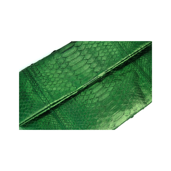 Mandalay Metallic Moss Foldover Clutch