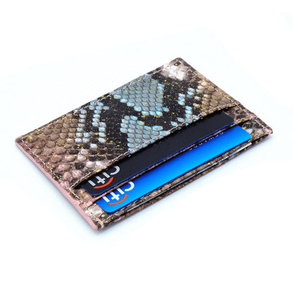 Snakeskin & Python Colorful 5-Slot Cardholder | Urban Story
