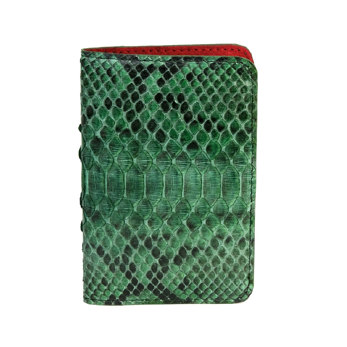 Green Motif Python Passport Cover