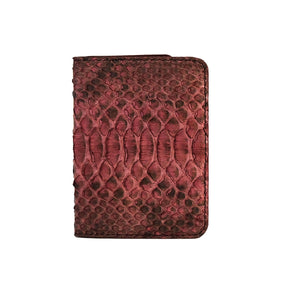 Rose Motif Python Passport Cover