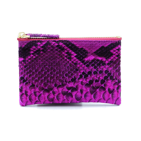 Snakeskin & Python Pink Motif Coin Purse or Zip Pouch | Urban Story